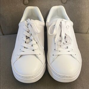 COACH  High Line Low TOP Sneaker, Optic White, 38 Optica Coach Classic White